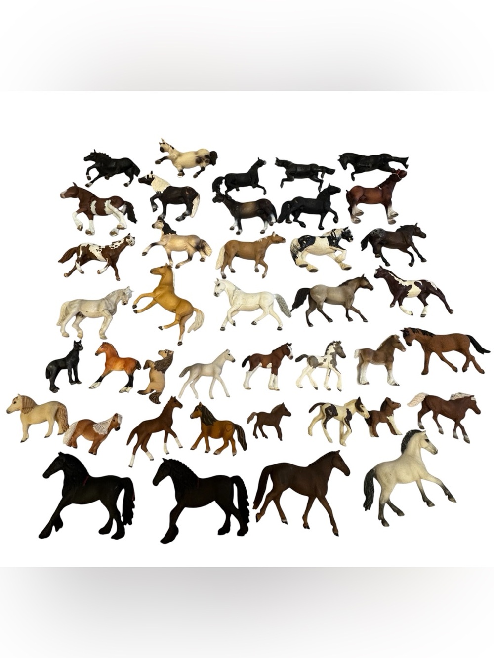 Schleich Horse & Foals Animal Toy Figures Lot of 40 Retired 2000s & Modern Mix